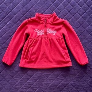 Old Navy Girls Red Fleece Sweatshirt